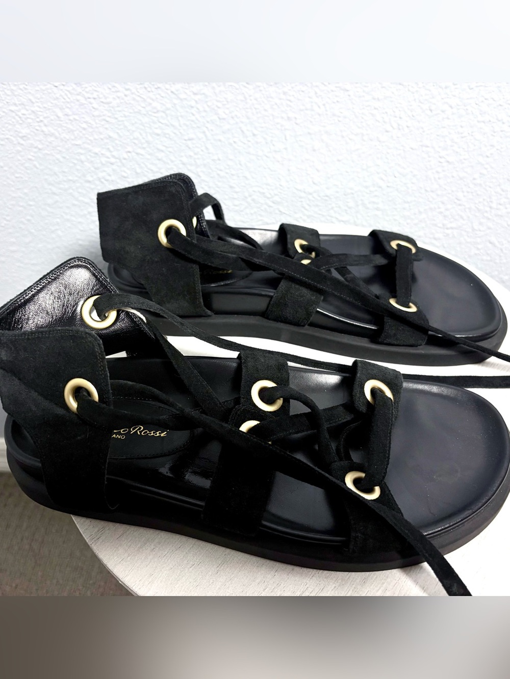 *NEW* Gianvito Rossi Gladiator suede sandals